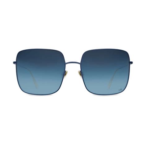 dior stellaire brille|DiorStellaire1 Gold Metal with Blue Lacquer Square Sunglasses.